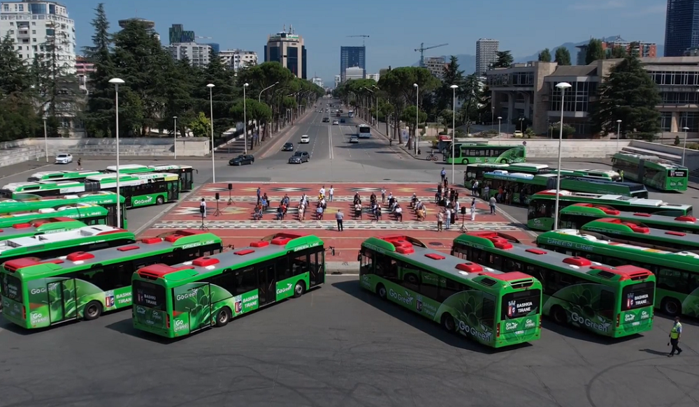 Autobuse elektrike ne Tirane, 120 mln euro per transformimin e transportit publik